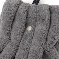 ハンドタオル　クイックドライループ付きタオル チャコール LAKOLE/ラコレ