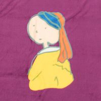 (世界の名作)ブランケット 真珠の耳飾り LAKOLE/ラコレ