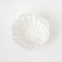 FLOWERバスケット(S) ホワイト LAKOLE/ラコレ