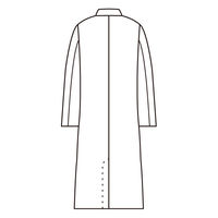 住商モンブラン 男子長袖診察衣 シングル LL 81-361 1枚　白衣　ドクターコート　メンズ（わけあり品）