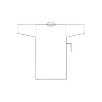 住商モンブラン 患者衣 浴衣式 （男女兼用 8分袖） ピンク M 59-445（わけあり品）