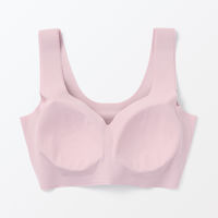 無印良品 レディース 婦人 ひびきにくいハーフトップブラジャー 婦人Ｓ ライトピンク 良品計画