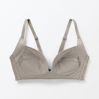 無印良品 レディース 婦人 ノンワイヤー胸の形を整えるブラジャー プラスサイズ Ｌ＋ モカブラウン 良品計画