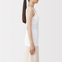 無印良品 レディース 婦人 なめらかブラタンクトップ 婦人Ｓ 白 良品計画