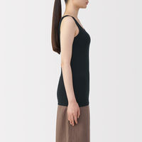 無印良品 レディース 婦人 なめらかブラタンクトップ 婦人Ｍ 黒 良品計画