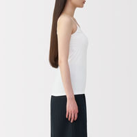 無印良品 レディース 婦人 ストレッチキャミソール 婦人Ｍ 白 良品計画