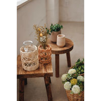 アビテ 花瓶 ラタンガラスボトル Sサイズ ガラス ホワイト 411402 1個（直送品）