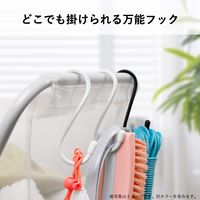 ユメミグサ S字フック　　φ5x100ｍｍ　ブラック　PE被膜鉄線 OSー22BK　1セット（1袋(2個)×5）