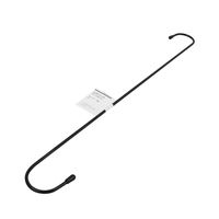 ユメミグサ S字フック　　φ5x500ｍｍ　ブラック　PE被膜鉄線 OSー26BK   1セット（1個×10）