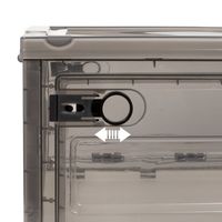 【収納ボックス】 ユメミグサ 扉付き 折りたたみコンテナ オレンジ(橙)L HX-778D 1個