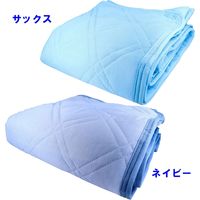 iiもの本舗 接触冷感敷きパッド セミダブルサイズ ネイビー 約120×200cm 4589596692791 1枚入×2セット（直送品）