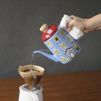 ムーミンハウス ドリップポット 1.0L ホーロー MOH-1.0DP 1個 IH・ガス火対応 富士ホーロー