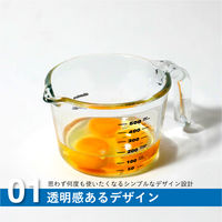 耐熱ガラス計量カップ S 250mL 1個 電子レンジ・食洗器・オーブン対応 シービージャパン