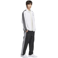 スリーストライプス ルーズフィット 起毛トリコット裏地付き フルレングス オープンヘム ウィンドパンツ J/M JZ8773 QD767（直送品）