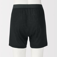 無印良品 メンズ 紳士 なめらか 前開きニットトランクス 紳士Ｓ 黒 良品計画