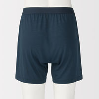 無印良品 メンズ 紳士 なめらか 前開きニットトランクス 紳士Ｓ ネイビー 良品計画