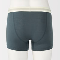 無印良品 メンズ 紳士 なめらか 前閉じローライズボクサーパンツ 紳士Ｌ ダスティブルー 良品計画