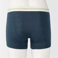 無印良品 メンズ 紳士 なめらか 前閉じローライズボクサーパンツ 紳士Ｌ ネイビー 良品計画