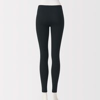 無印良品 レディース 婦人 ストレッチ天竺編み レギンス 十分丈 婦人Ｌ 黒 良品計画