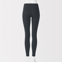 無印良品 レディース 婦人 ストレッチリブ編み レギンス 十分丈 婦人Ｍ ダークグレー 良品計画