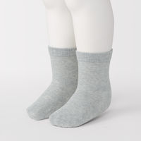 無印良品 ベビー 足なり直角 靴下（３足組） １１～１５ｃｍ 生成・グレー・モカ 良品計画
