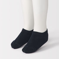 無印良品 キッズ 足なり直角 スニーカーイン（３足組） １５～１９ｃｍ ブルー・ネイビー・グレー 良品計画