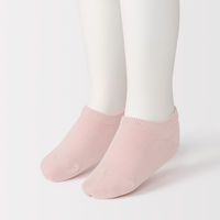 無印良品 キッズ 足なり直角 スニーカーイン（３足組） １５～１９ｃｍ 生成・ピンク・グレー 良品計画