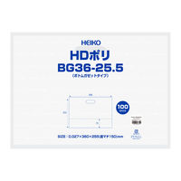 【手抜きポリ袋】シモジマ HEIKO 手抜きポリ袋 HDポリ BG36-25.5 アンシャンテ 1セット（1袋(100枚入)×6）