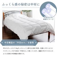 掛け布団 防ダニ 抗菌防臭 洗える掛け布団 収納袋付 約210×150cm TWS-K（WH） 1枚 ベッド用品　寝具　洗えるふとん