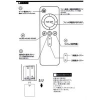 東京メタル 12~18畳用 シーリングファン(リモコン付) QJ46AB6RCLE102 1台（直送品）