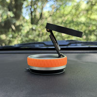 MagSafe対応 車載ホルダー ダッシュボード用 真空吸着固定 Bタイプ ブラック MagSafe非対応機種・ケースも使える 車体固定補助（直送品）