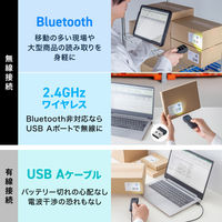 サンワサプライ  モバイルワイヤレス2次元バーコードリーダー（液晶付き） BCR-BT2D14BK（直送品）