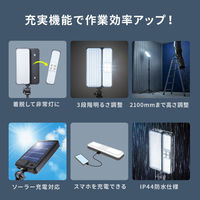 サンワサプライ  LED投光器（三脚付き・ソーラー充電・防水） LED-FL3（直送品）