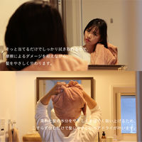 髪のために作られたマイクロファイバータオル カラリヘアー アッシュピンク 1セット（1枚×3） シービージャパン