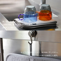 atomico 畳んでしまえる吸水マット W450×D300mm グレー 1セット（1枚×3） シービージャパン