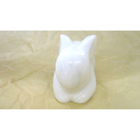 いよせき うさぎ(座り)干支 置物 90×50×H60mm 漢白玉 アラバスター 011321 1個（直送品）