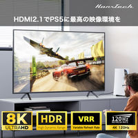 Hanx Hanx-Tech HDMI2.1ケーブル HT-HH8K40BY-1M 1本（直送品）
