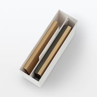 無印良品 再生ポリプロピレン入り持ち手付きファイルボックス スタンダードタイプ 約幅１０×奥行３２×高さ２８．５ｃｍ 良品計画