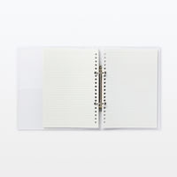 無印良品 ポリプロピレンファイル ２穴（リング式） Ａ５サイズ用 約縦２２２×横１７８×背幅２９ｍｍ 1セット（1個×2）