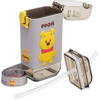 スケーター PSQ5ST スクエアストローボトル M 【くまのプーさん】 695254-PSQ5ST 1個（直送品）