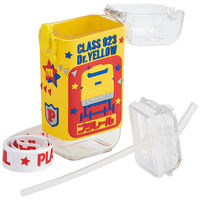 スケーター PSQ3ST スクエアストローボトル S 【プラレール ドクターイエロー】 699184-PSQ3ST 1個（直送品）