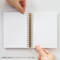 リヒトラブ カスタマイズ オープンリングノート とじ具 A6 オフホワイト N2922-1 1組