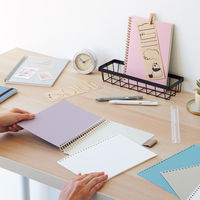 リヒトラブ カスタマイズ オープンリングノート 表紙 A5 オフホワイト N2900-1 1枚