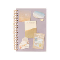 リヒトラブ カスタマイズ オープンリングノート ポケットタイプ表紙 A6 クリスタル N2921-25 1枚