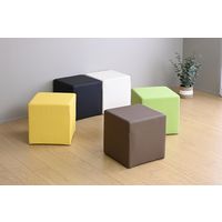 コンフォートワーク キューブスツール　収納付き　幅・奥行き380mm　キューブソファ　イエロー ACS-3840P(YE) 1台 オリジナル