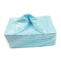 抗菌 カウンタークロス 厚手 レギュラー ブルー 約35×60cm 1パック（60枚入）シンメイ