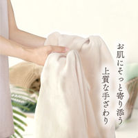 シナップスジャパン シャーリング フェイスタオル ブラウン　80×34CM　5枚入 1パック（5枚入）