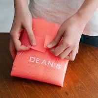 DEAN & DELUCA（ディーンアンドデルーカ） ショッピングバッグEVA コーラルオレンジ＜数量限定＞ 1個