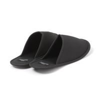 TRAVEL フラット携帯スリッパ L(25～27cm) ブラック LAKOLE/ラコレ