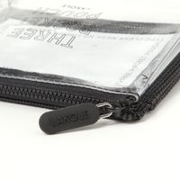 CLEARMESH3ポケットポーチ ブラック LAKOLE/ラコレ